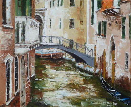 489  -   Venise le petit pont 46x38